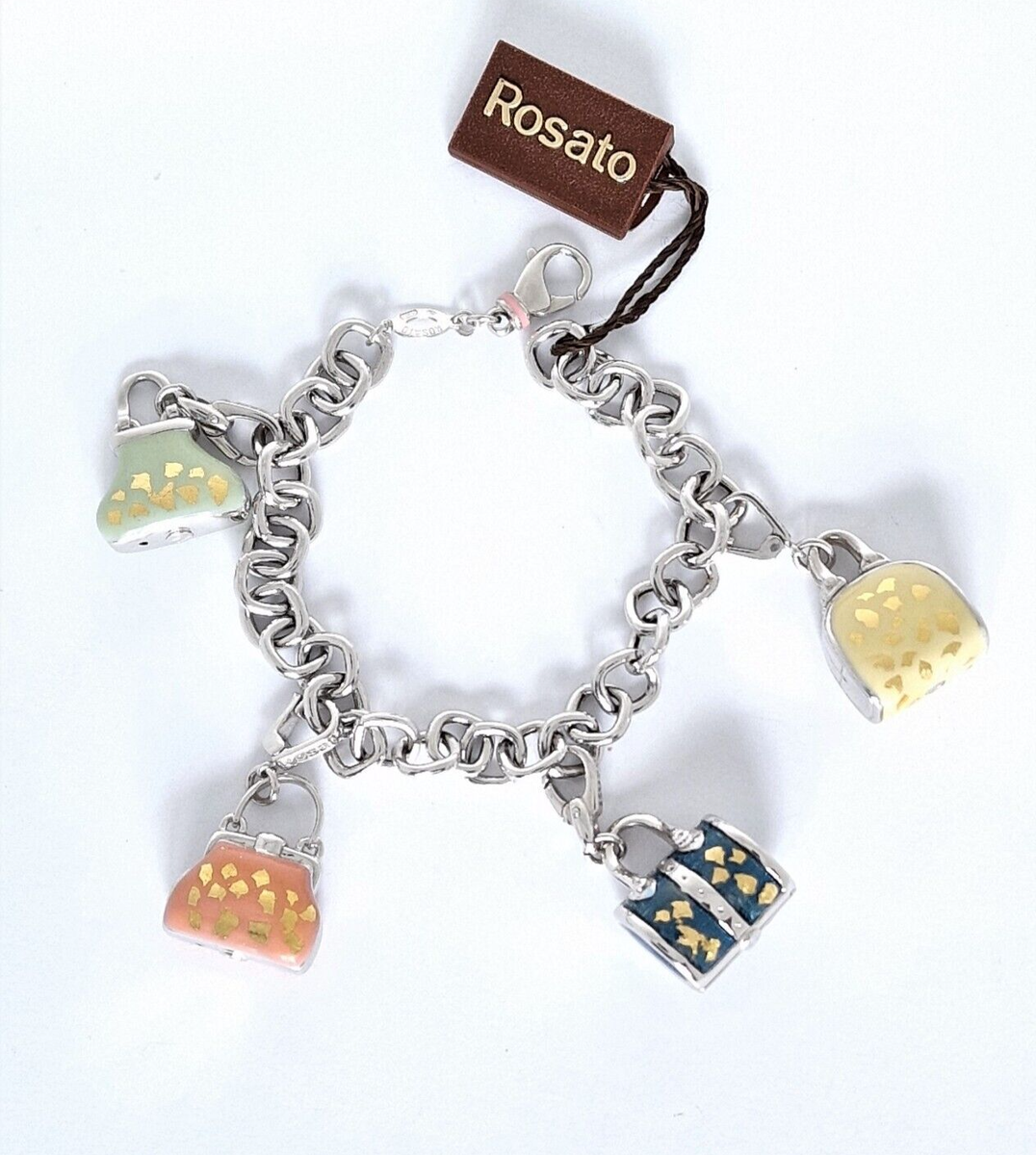 Collana con tre condol Dana ngram n argento sterlng con cuore n