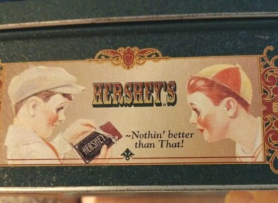 Vintage 1999 Hershey's Milk Chocolate Metal Tin Box Vintage