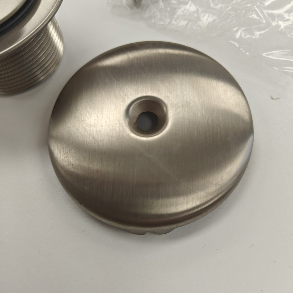 Moen T90331BN 11/2 Inch Push N Lock Drain Trim Kit Brushed Nickel