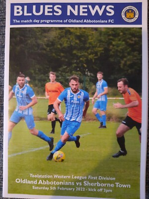 #ad OLDLAND ABBOTONIANS v SHERBORNE TOWN TOOLSTATION WESTERN LEAGUE 1ST DIV 2022 GBP 3.50