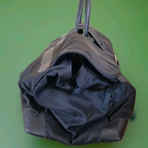 Travel Bag Carry On Black Weekender Pass Through Handle Cabin Luggage - Picture 4 of 10