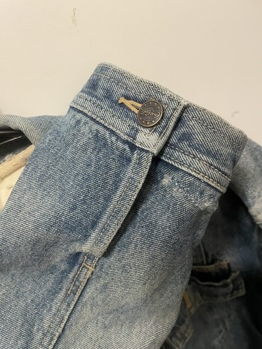 Vintage Coca Cola Coke Denim Jean Jacket Button 80s 90s Y2K Distressed Blue M L - Picture 6 of 17