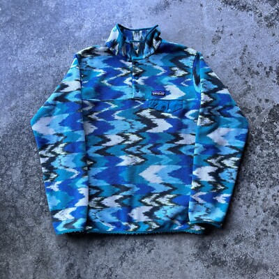 Patagonia Snap T Synchilla Pullover Fleece Aztec Print Jacket