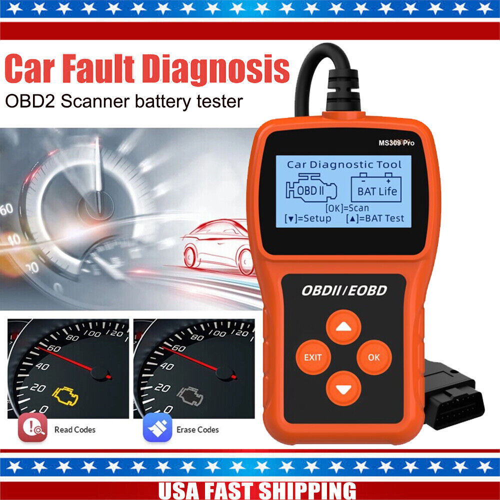 Automotive OBD2 Scanner OBDII Code Reader Car Check Engine Fault Diagnostic Tool-image