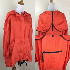 Marni Italy Womens Sz 40 Eu Xl/l Us Orange Zip Hoodie Pockets Drawstring Jacket