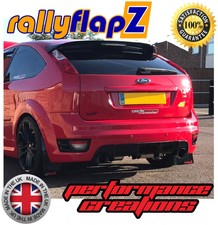 Rally Style Mudflaps for FORD FOCUS ST250 Pre /& Facelift Mud Flaps Red 4mm PVC