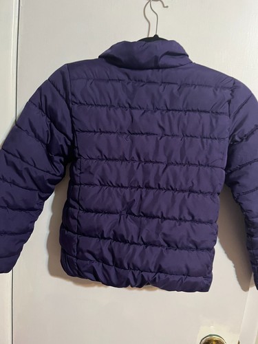 Childrens Place Girls Purple  Puffer Jacket SZ 7/8 - Picture 3 of 4