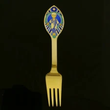 Danish Gilded Christmas Fork, 1984 - A. Michelsen