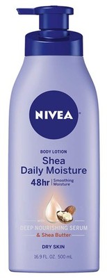 NIVEA Shea Nourish Body Lotion for Dry Skin with Hyaluronic Acid, Shea Butter an