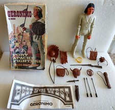 VINTAGE 1970s MARX FORT APACHE FIGHTERS GERONIMO APACHE INDIAN w/BOX 1863