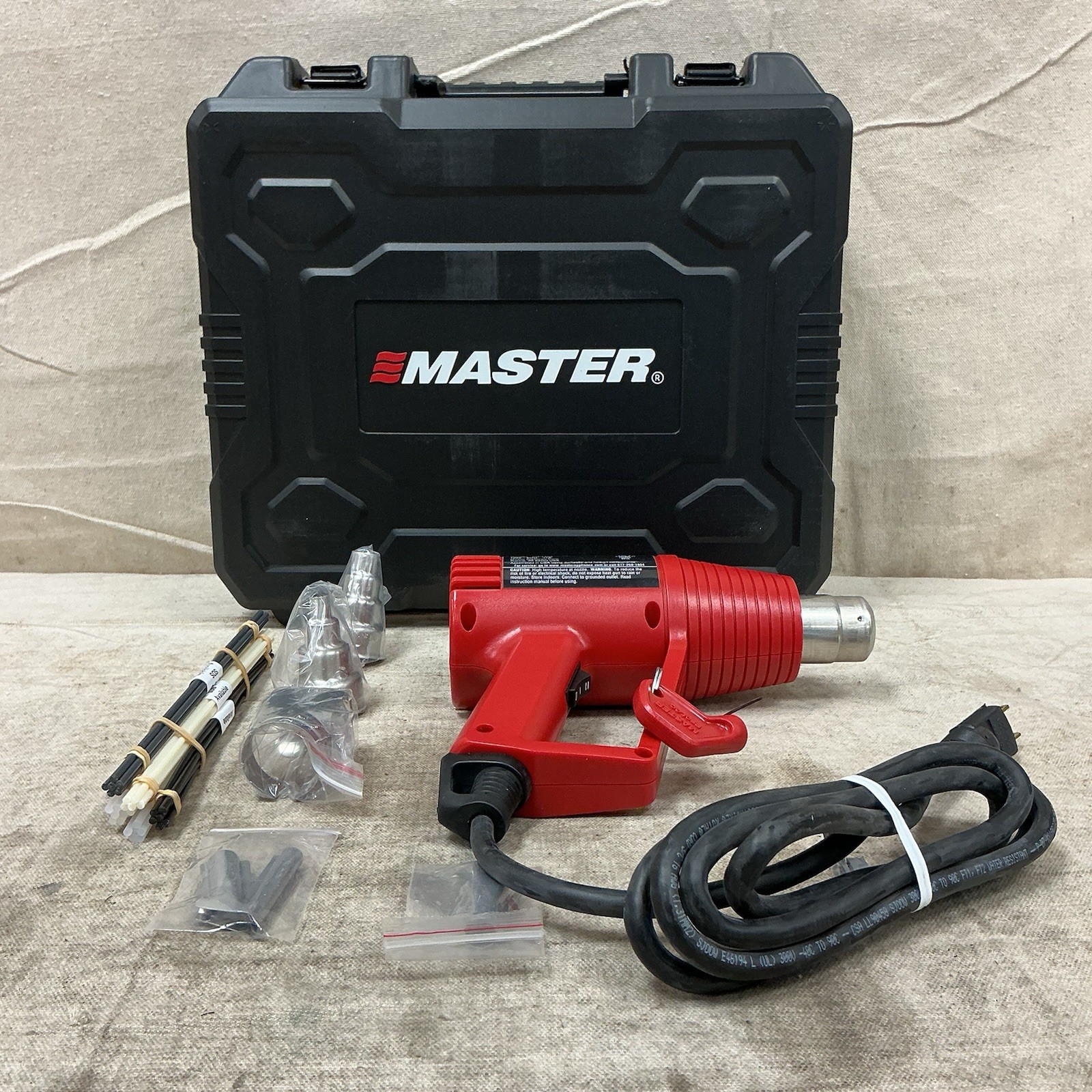 MASTER APPLIANCE PH-1400WK Heat Gun Kit Pistol-Grip 120V 130°F-1000°F 4cfm