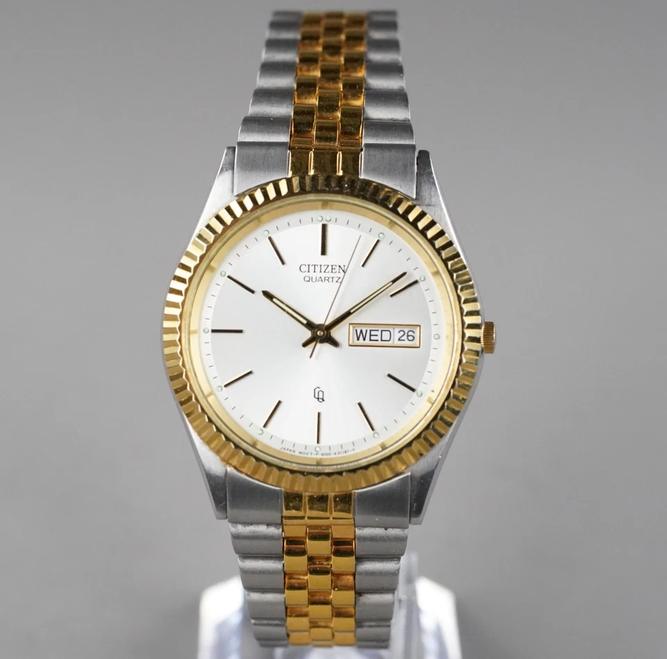 Citizen DAY&DATE 6100-K09311男士腕表35毫米复古全新电池 — 第 4/4 张图片