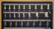 Kobalt 25 Piece Metric And Sae 6 Point Standard Socket Set For 38 Inch Drive