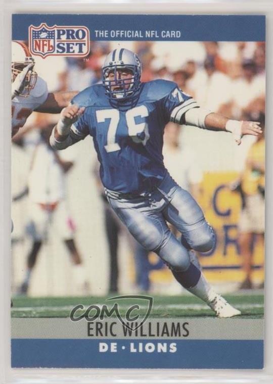 1990 Pro Set FACT Cincinnati Eric Williams #105 Rookie RC 0q3