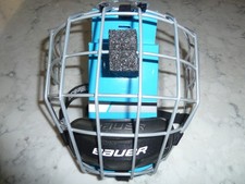 Máscara facial de rejilla certificada Bauer para hombre de hockey sobre hielo Profile II con ropa dura talla M