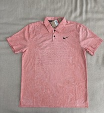 Nike ADV Tour Dri-FIT Textured Polo Shirt Geometric Men s Size Large FD5731-838