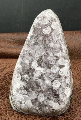 Silver-Gray Crystal Quartz in Standing Basalt Lava Cathedral   108  g.