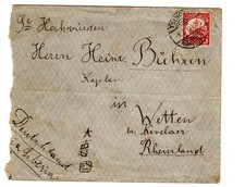 [2785] Poczta Niemiecka w Kiautschou: TSINGTAU nach BETTEN 1910 !!RRR!!!