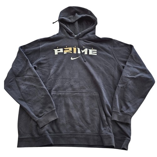 Nike Herren Coach Prime Deion Sanders Schwarz Hoodie Colorado Büffel Gr. XL