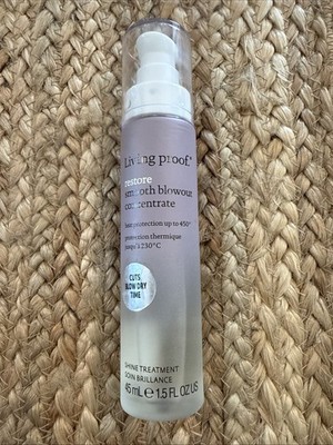 Living Proof Restore Smooth Blowout Concentrate 1.5 Oz 450° Heat Protectant