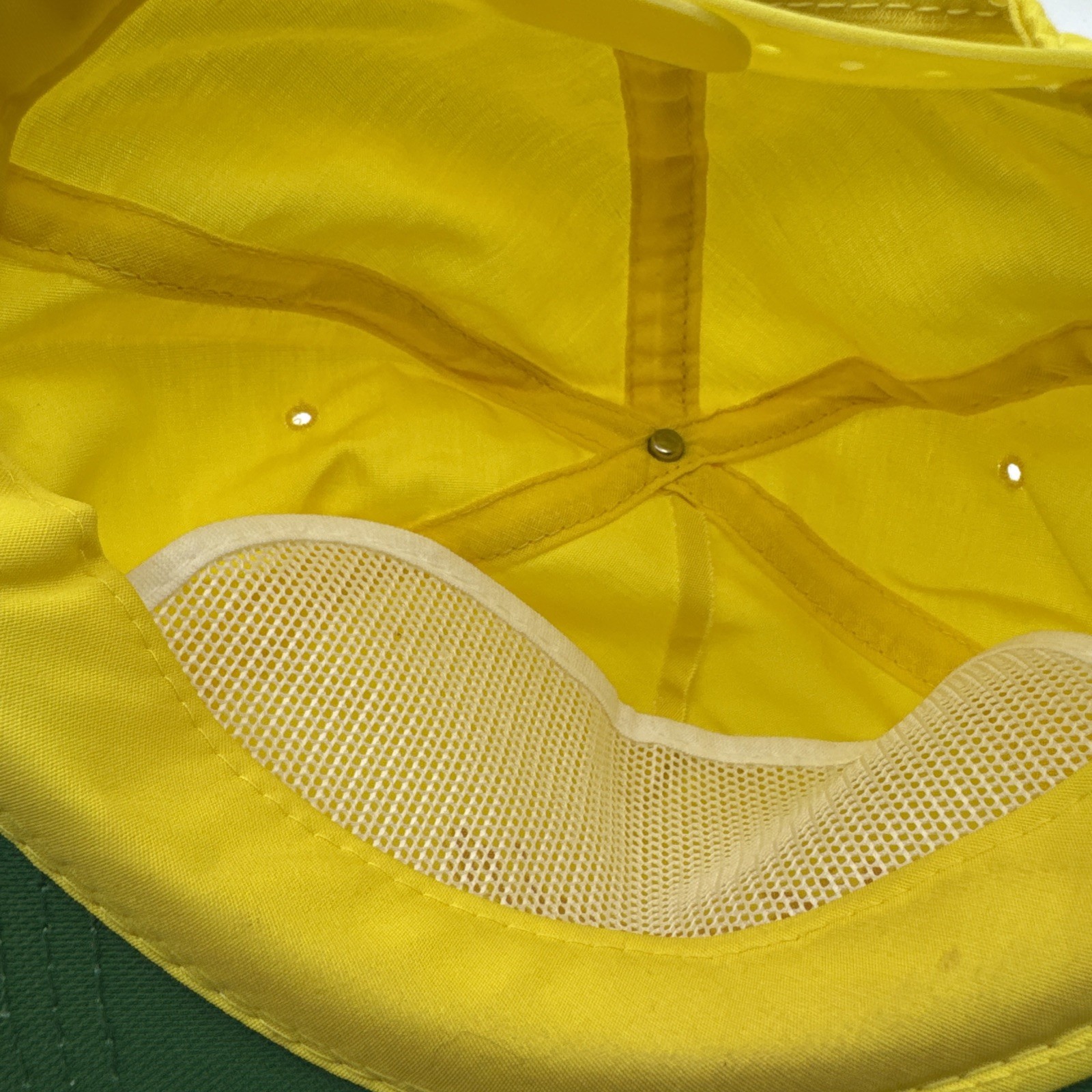 Sherwin Williams Snapback Hat Cap Yellow Red 90s … - image 5