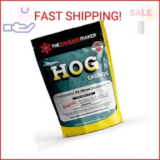 Natural Hog Sausage Casings 32-38mm, Edible Casing For Sausage Making, Stuff Ove