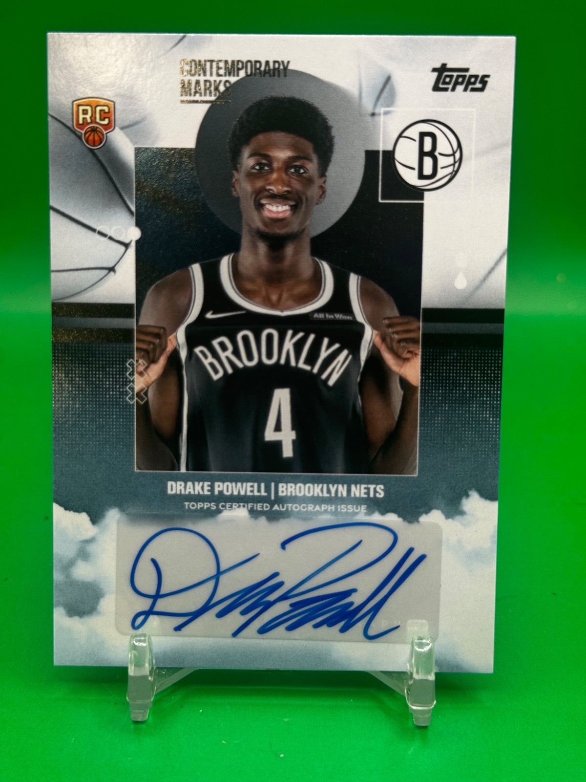 2025-26 Topps Drake Powell Rookie Auto Contemporary Marks #CM-DP Nets RC