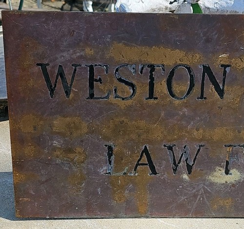 Vintage Bronze Plakette Schild Columbia SC WESTON ADAMS Politiker Anwalt Diplomat - Bild 2 von 4