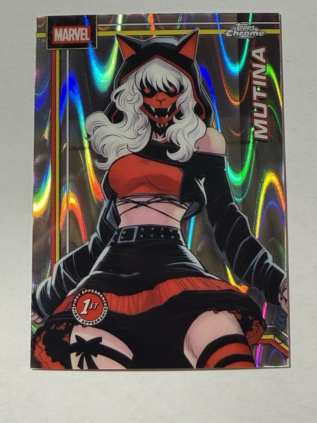 2026 Topps Chrome Marvel Comics RayWave Refractor #84 Mutina (Debut)