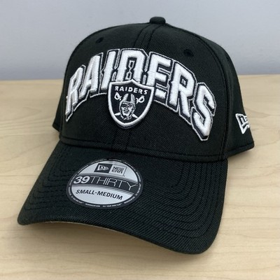 New Era 39Thirty Las Vegas Raiders NFL Stretch Fit Hat Size S/M Black Logo