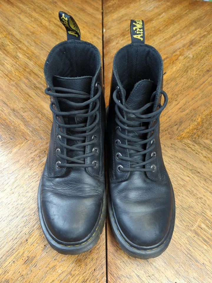 Botas de Combate Dr. Martens Luana 7 Ojos Talla 8 (EE. UU.) Negro T Lamper Cuero  Foto 3 de 4