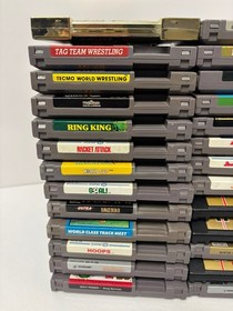 Nintendo Nes Original OEM Authentic *Pick Your Game* SPORTS, Racing, WWF, Golf