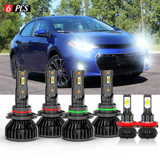For Toyota Corolla 2009-2014 2015 2016 Led Headlight High Low Fog Light Bulbs
