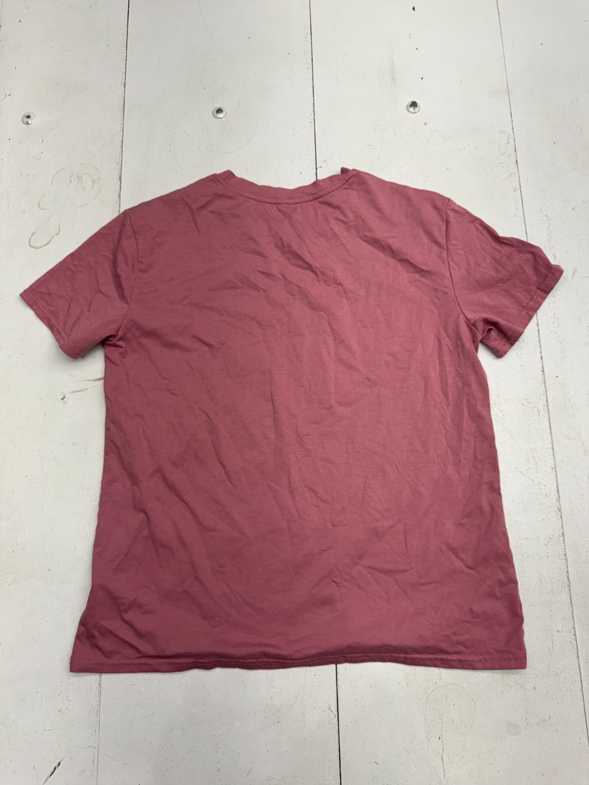 Shein Solid Red Bunny Graphic Basic Short Sleeve … - image 2