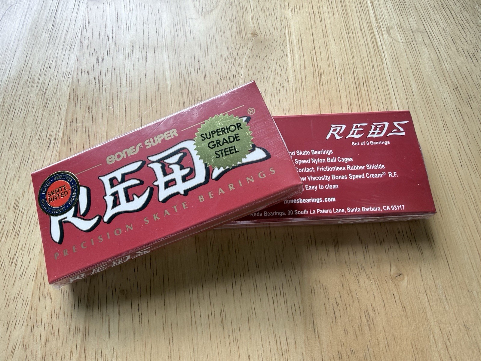 BONES Super Reds Bearings - 8 pack