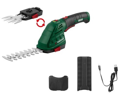 Parkside Akku Gras und Strauchschere PGSA 4 D5 2 in 1 mit Akku&Ladekabel *B-Ware