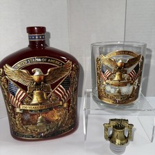 250th Anniversary Whiskey Bottle With Bell Ca...