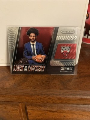 2019-20 Panini Prizm - Luck of the Lottery Coby White #7 Silver Prizm (RC)