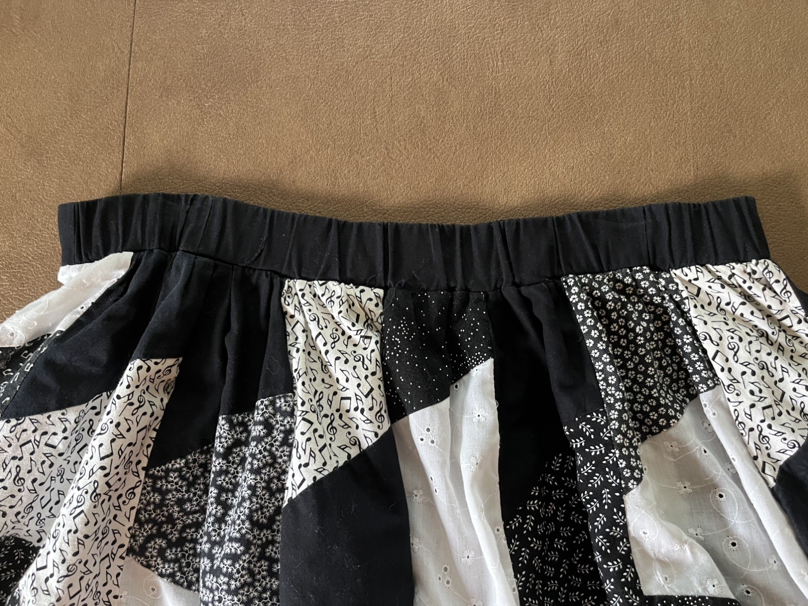 Black and White Patchwork Design Square Dance Out… - image 7