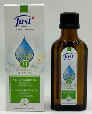 Just ORIGINAL 31 KRÄUTER 75ml ÄTHERISCHES ÖL - NEU - wohltuend & erfrischend