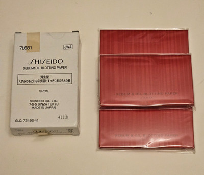 SHISEIDO Blotting Paper | 270 Sheets-NEW - 3 Pack