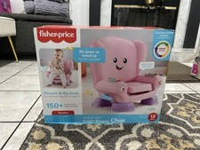 Fisher-Price Laugh and Learn Smart Stages Chair Pink W/ Remote Flip Book 12m