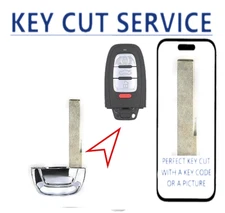 KEY CUT SERVICE + Audi 2008-2016 Smart Emergency Key HU66 PN: A2016060701