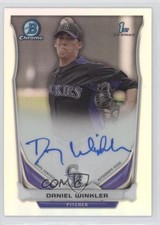 2014 Bowman Chrome Prospect Refractor 64/500 Danny Winkler Daniel Auto 0s3