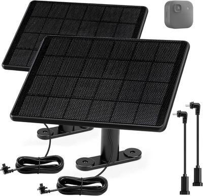6W Solarpanel Für Blink Kamera, Micro USB & USB C Input Solarmodul Kompatibel Mi