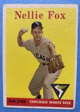 1958 Topps - Nellie Fox #400 Chicago White Sox HOF Baseball Card