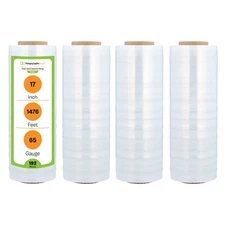 192 Rolls Hand Stretch Wrap Film Banding 17" x 1476' Shrink Wrap Cling USA Made