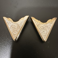 Paire de cols en plaqué argent. Western Wear Cowboy excellent état