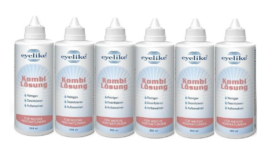 Eyelike Kombi Lösung 6x 360ml  für Kontaktlinsen - Bild 1 von 1