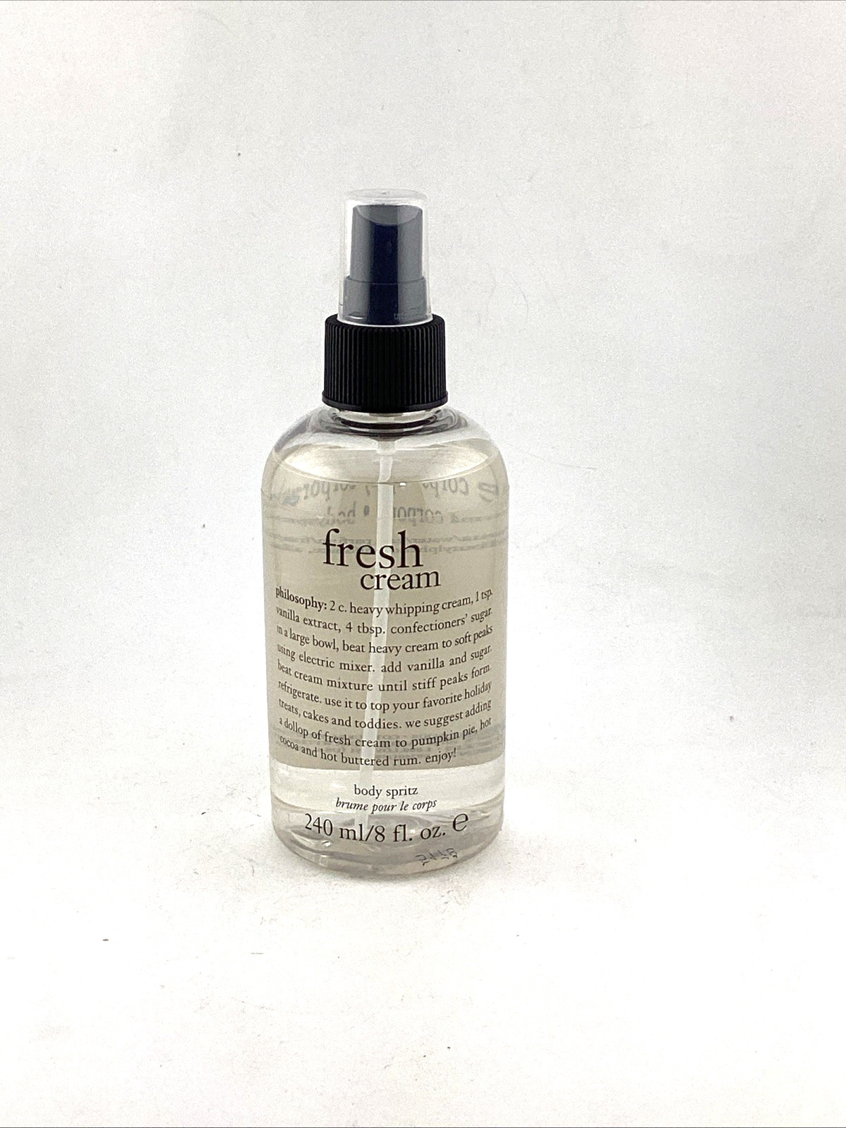Philosophy Fresh Cream Body Spritz &ndash; 8 oz &ndash; NEW with Pump